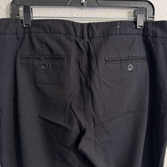 Dalia Collection Womens Flat Front Straight Leg Stretch Dress Pants Black Sz 12P - Picture 5 of 16